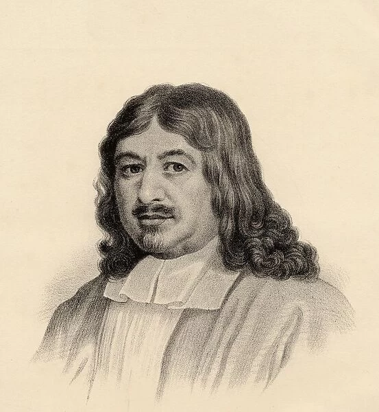 John Bunyan, 1628-1688. Author Of the Pilgrims Progress. From The Lithograph By W. H. Mcfarlane