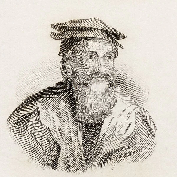 Konrad Gessner, 1516 To 1565. Swiss Naturalist And Bibliographer. From Crabbs Historical Dictionary Published 1825