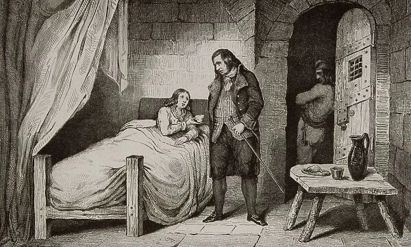 Louis Xvii 1785 To 1795 Sick And Imprisoned From Histoire De France By Colart Published Circa 1840