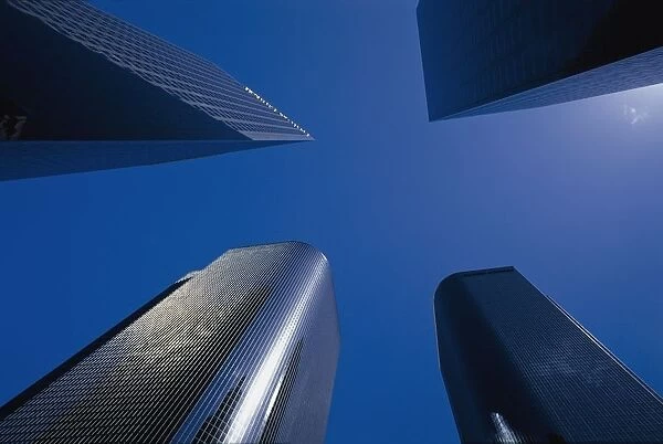 Low Angle View Of Skyscrapers In Los Angeles