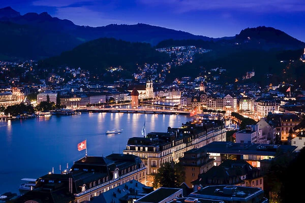 Lucerne at Dusk, Switzerland