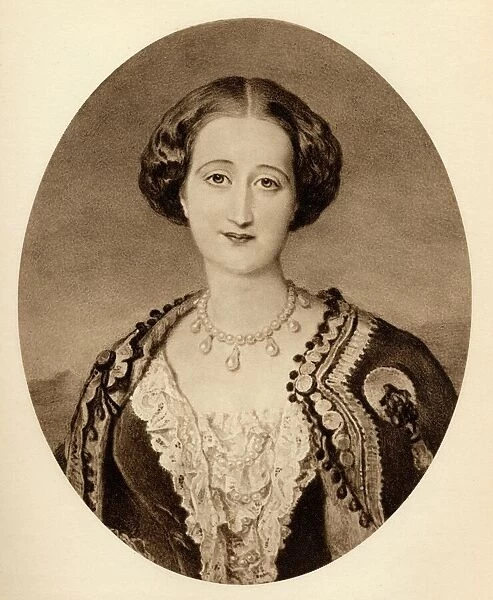 Maria Eugenia Ignacia Augustina Palafox De Guzman Portocarrero & Kirkpatrick 9Th Countess Of Teba 1826-1920. Empress Eugenie Consort Of France Wife Of Napoleon Iii From The Miniature By Sir W. K. Ross At Windsor Castle. From The Book 'The Letters Of Queen Victoria 1854-1861 Vol Iii'Published 1907