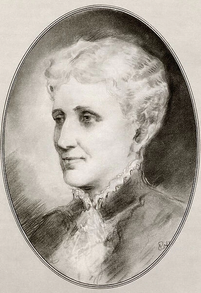 Mary Baker Eddy, 1821 - 1910, established the Church of Christ, Scientist. Illustration by Gordon Ross, American artist and illustrator (1873-1946), from Living Biographies of Religious Leaders