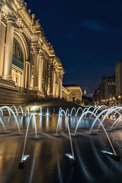 Metropolitan Museum Of Art (Met) At Twilight; New York City, New York, United States Of America