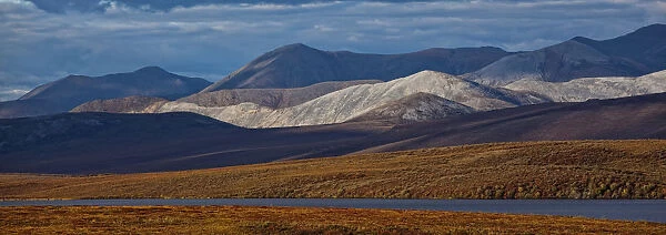 Mountains Along The Dempster Highway At Sunset; Yukon Canada