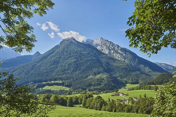 Mountains from the German Alpine Road, Berchtesgaden National Park, Ramsau, Bavaria, Germany