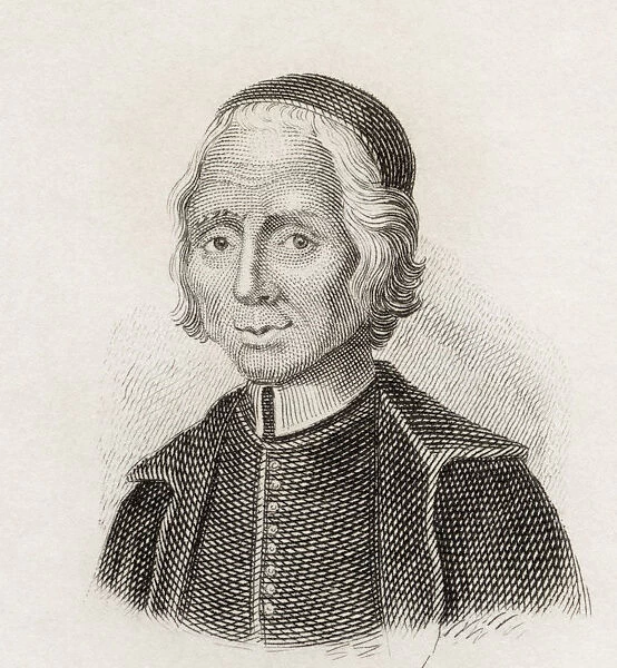 Nicolas Malebranche, 1638 To 1715. French Oratorian And Rationalist Philosopher. From Crabbs Historical Dictionary Published 1825