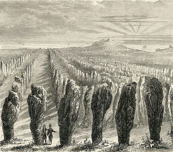 Original Arrangement Of The Stones At Carnac, Brittany, France In The 19Th Century. From French Pictures By The Rev. Samuel G. Green, Published 1878
