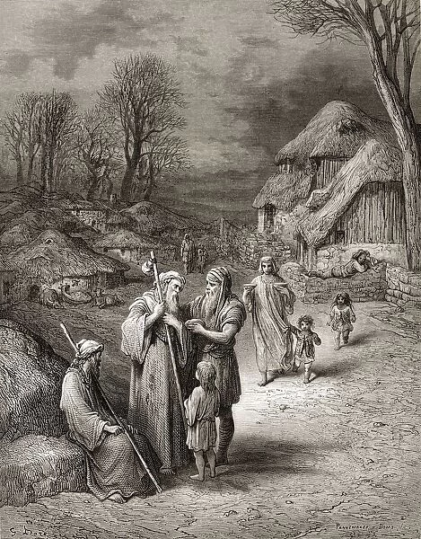 Pilgrims Being Fed By Peasants