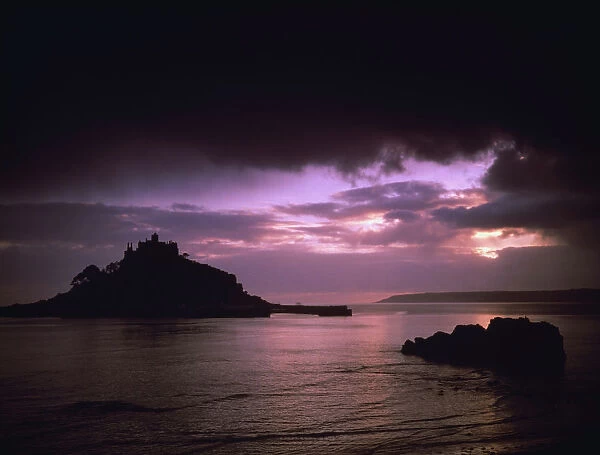 Pink Sky Over St. Michaels Mount