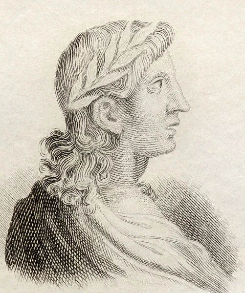 Publius Vergilius Maro, 70 Bc To 19 Bc. Classical Roman Poet. From Crabbs Historical Dictionary Published 1825