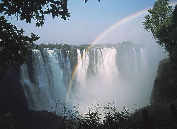Rainbow In Front Of Victoria Falls
