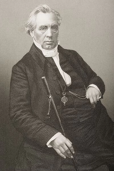 Samuel Dousland Waddy, 1804-1876. English Methodist Minister Instrumental In The Founding Of Wesley College, Sheffield, One Of The Earlest Wesleyan Schools. Engraved By D. J. Pound From A Photograph By J. Eastham. From The Book The Drawing-Room Of Eminent Personages Volume 1. Published In London 1860