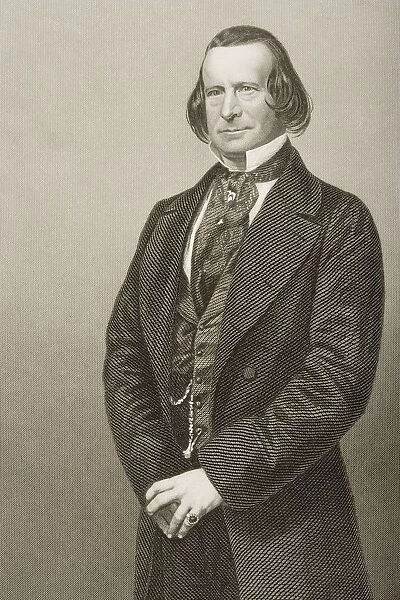 Samuel Phelps, 1804-1878. English Shakesperean Actor And Manager. Engraved By D. J. Pound From A Photograph By Mayall. From The Book The Drawing-Room Portrait Gallery Of Eminent Personages Volume 2. Published In London 1859