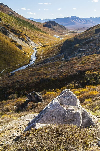 Savage River And The Landscape In The Rocky High Country, Denali National Park And Preserve, Interior Alaska; Alaska, United States Of America