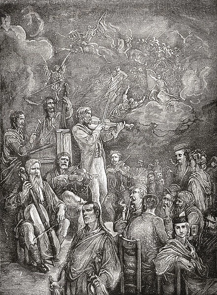 Scene In The Tyrol, After A Work By Gustave Dore. From Life And Reminiscences Of Gustave Dore, Published 1885