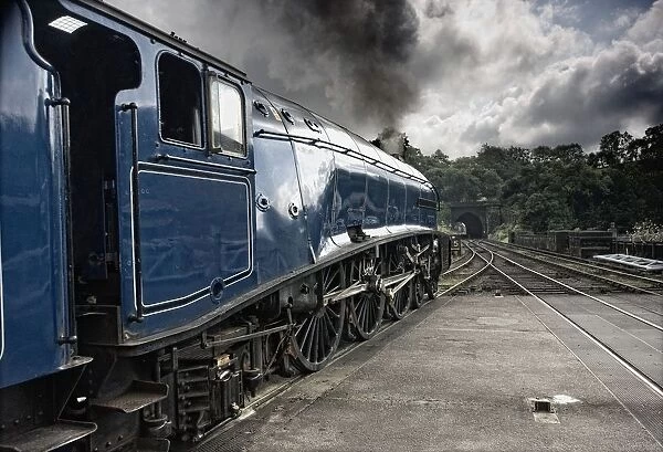 Sir Nigel Gresley Train At Grosmont; North Yorkshire, England