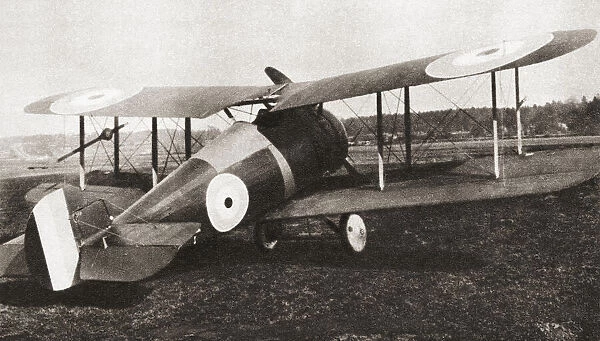 The Sopwith 7F. 1 Snipe British single-seat biplane fighter of the Royal Air Force, RAF, during World War One. From The Pageant of the Century, published 1934