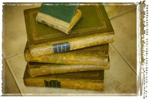 Stack Of Antique Books