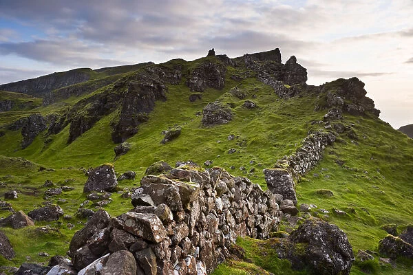 Stone Fence on Ridge, Isle of Skye, Scotland