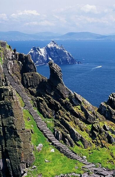 Stone Stairway, Skellig Michael, Skellig Islands, County Kerry, Ireland