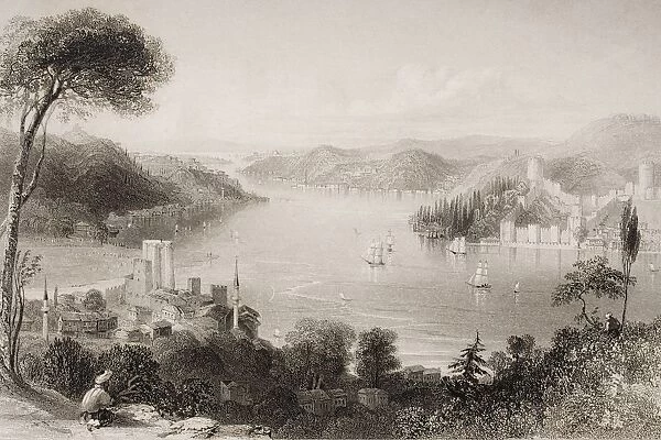 Straits Of The Bosphorous. Engraved By G. K. Richardson After W. H. Bartlett