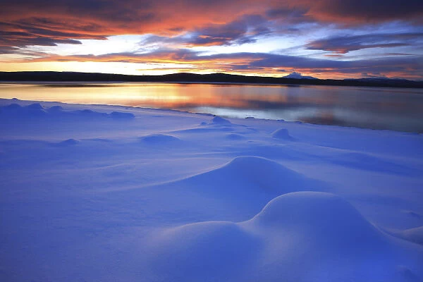 Sunset Over Teslin Lake, Teslin, Yukon
