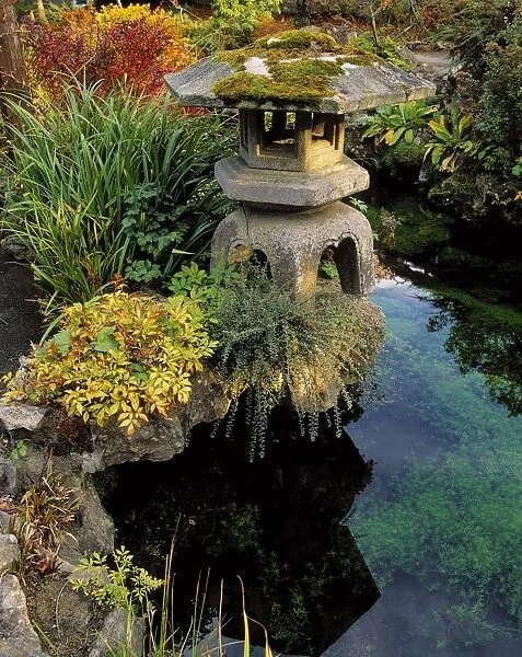Tully Japanese Gardens, Co Kildare, Ireland; Japanese Lantern
