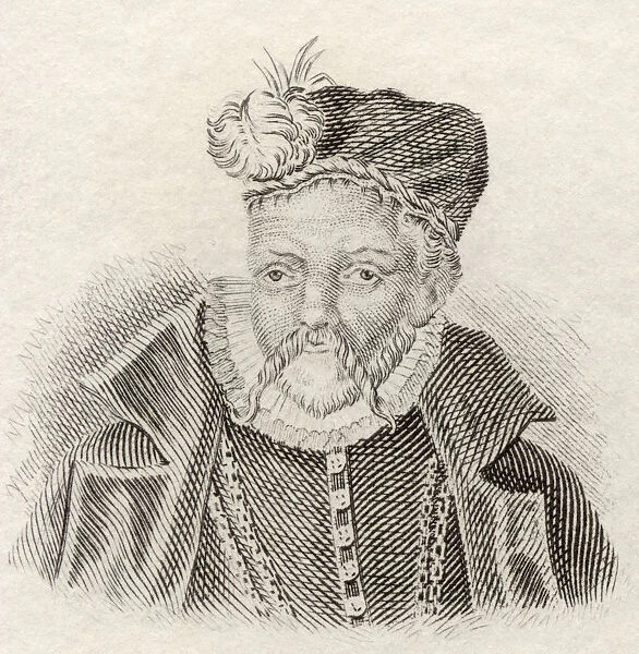 Tycho Brahe, 1546 To 1601, Born Tyge Ottesen Brahe. Danish Nobleman And Astronomer. From Crabbs Historical Dictionary Published 1825