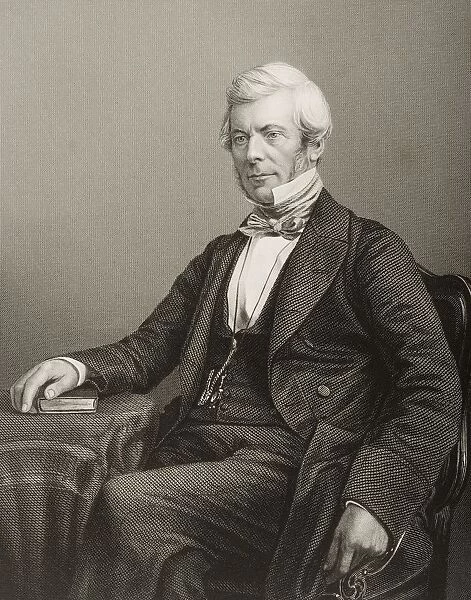 William Chambers, 1800-1883. Scottish Publisher And Author. Engraved By D. J. Pound From A Photograph By Mayall. From The Book The Drawing-Room Of Eminent Personages Volume 2. Published In London 1860