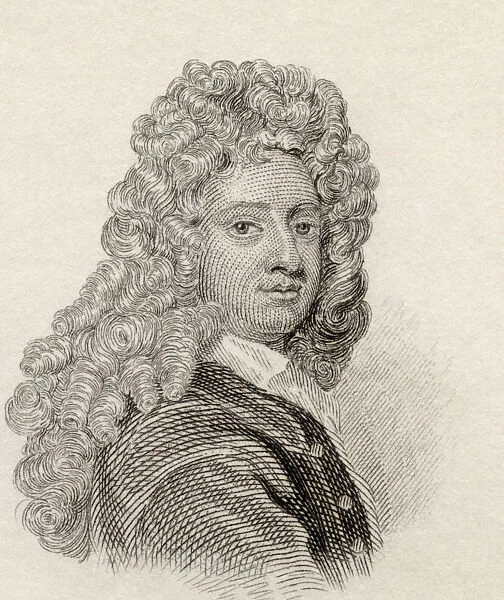 William Congreve, 1670 To 1729. English Playwright And Poet. From Crabbs Historical Dictionary Published 1825