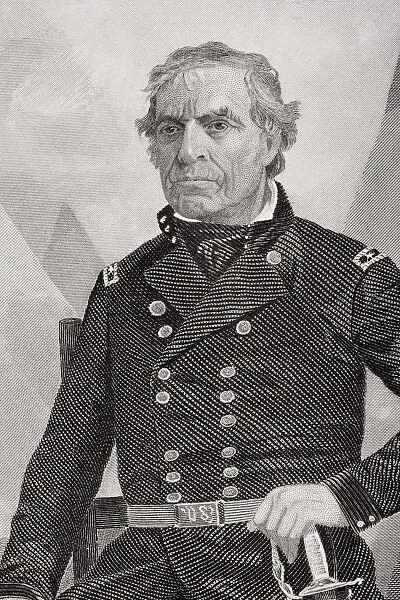 Zachary Taylor 1784 To 1850. 12Th President Of The United States 1849 To 1850. From Painting By Alonzo Chappel