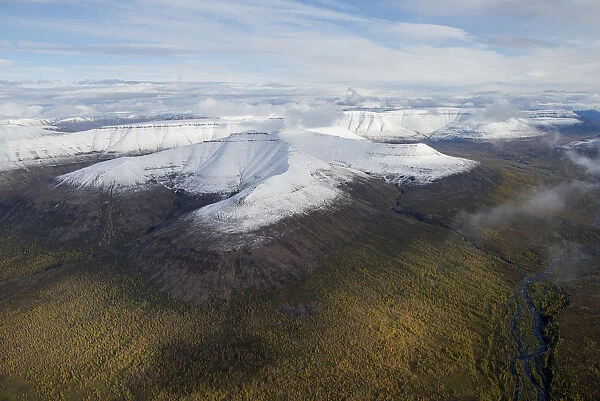 Mountains and taiga, Putorana Plateau, Siberia, Russia