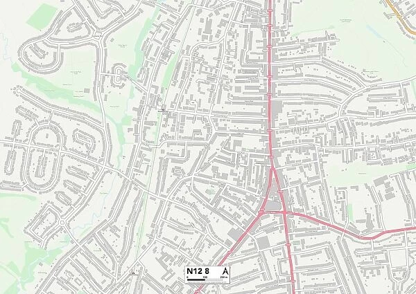Barnet N12 8 Map