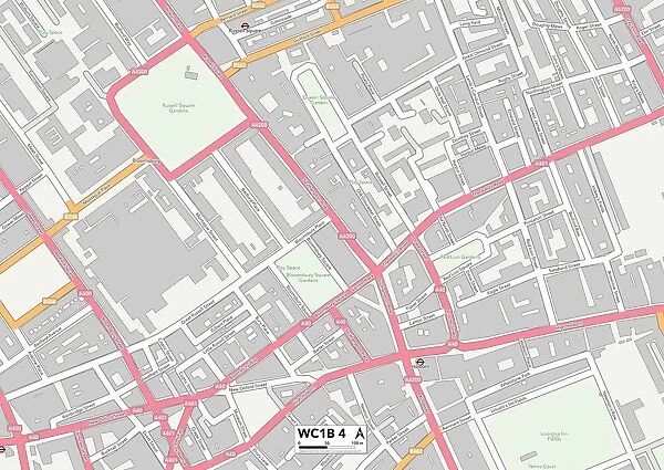 Camden WC1B 4 Map