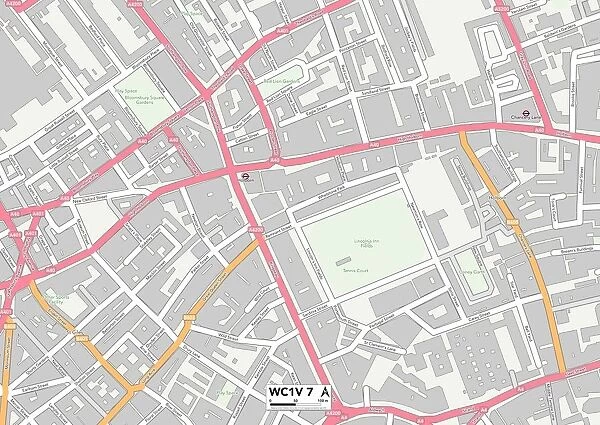 Camden WC1V 7 Map