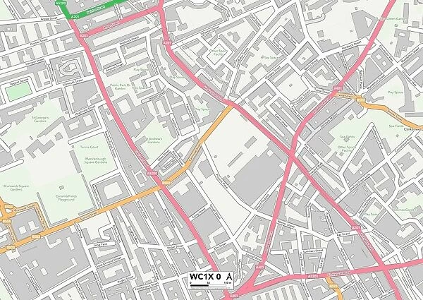Camden WC1X 0 Map
