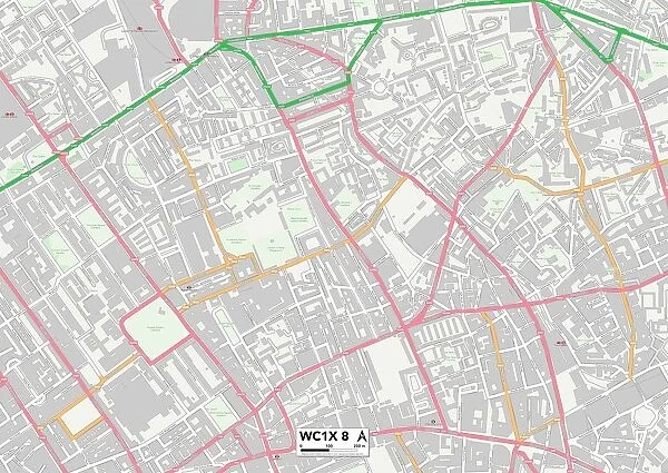 Camden WC1X 8 Map