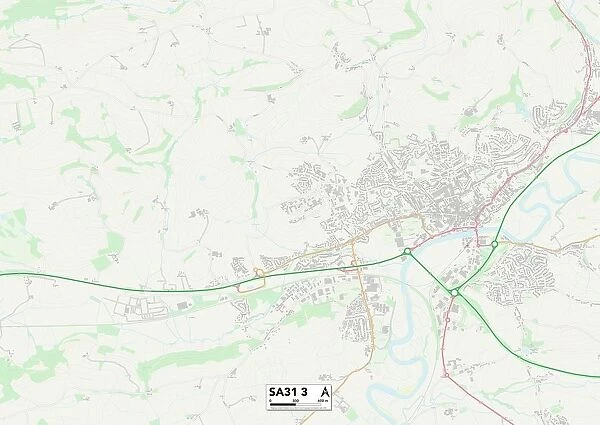 Carmarthenshire SA31 3 Map