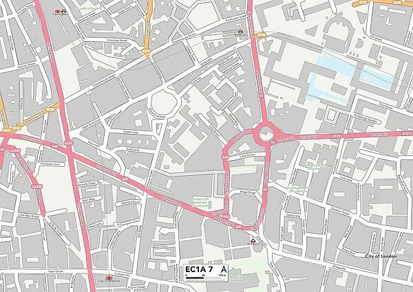 City of London EC1A 7 Map