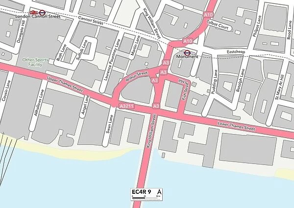 City of London EC4R 9 Map