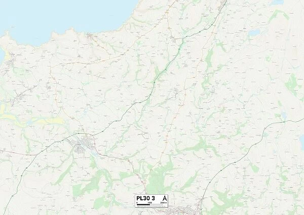 Cornwall PL30 3 Map