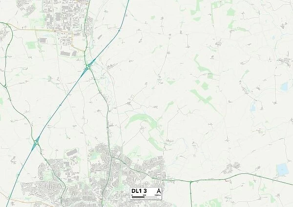 Darlington DL1 3 Map