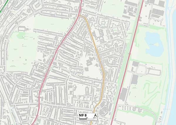 Enfield N9 8 Map