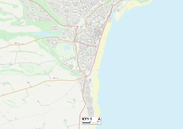 Fife KY1 1 Map Our beautiful Wall Art and Photo Gifts include Framed ...