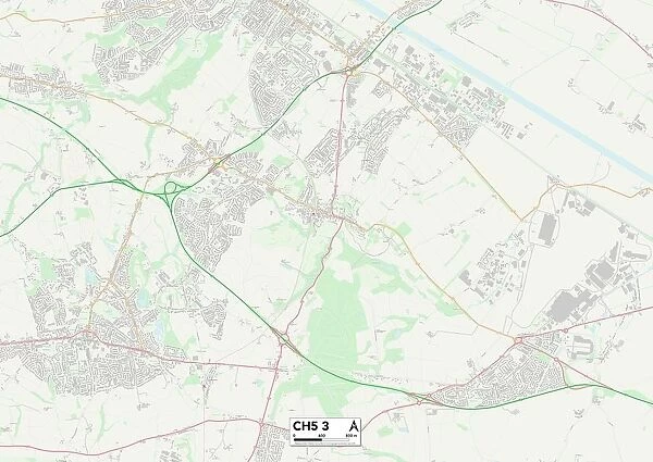 Flintshire CH5 3 Map