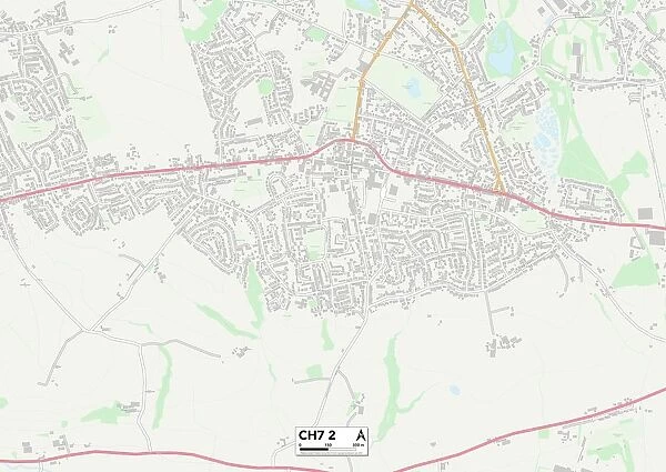 Flintshire CH7 2 Map
