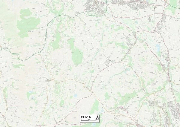 Flintshire CH7 4 Map
