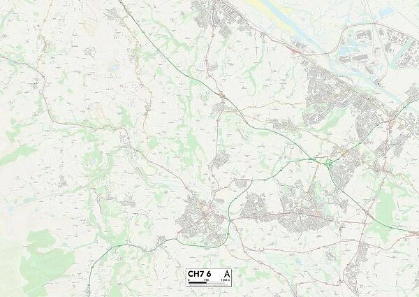Flintshire CH7 6 Map