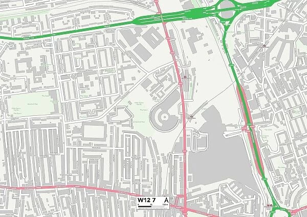 Hammersmith and Fulham W12 7 Map